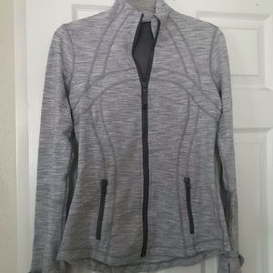 Light grey lululemon zip up jacket / Define jacket Luon